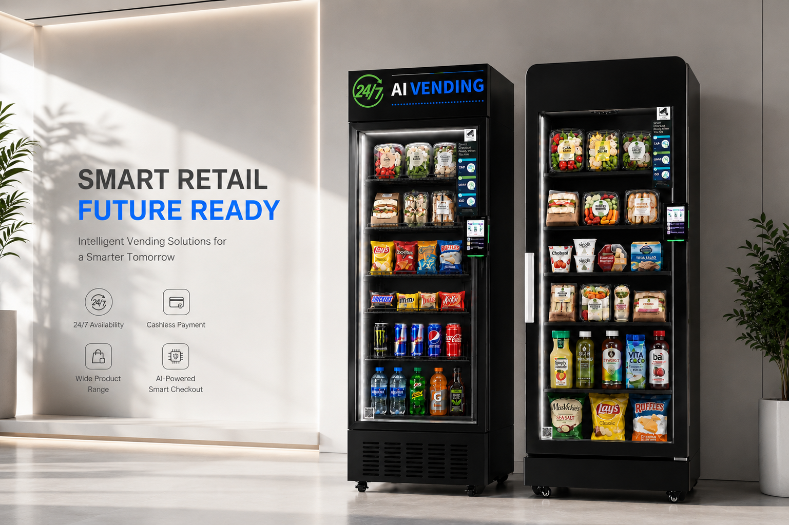 BistroBox smart retail banner with AI vending cabinets